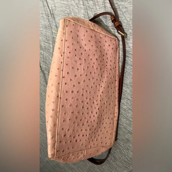 Dooney & Bourke ostrich embossed Toni satchel - Picture 10 of 12